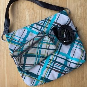 31 Cross n Fold Crossbody in Sea Plaid